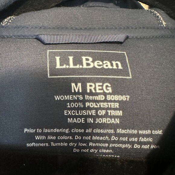 NEW L.L. Bean Women's Mountain Pile Fleece Hoodie in Natural Size M#2245 - Picture 10 of 10